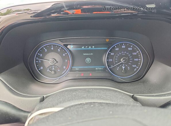 KM8R4DHE4MU230329 2021 HYUNDAI PALISADE Gray Vista del cuadro de instrumentos