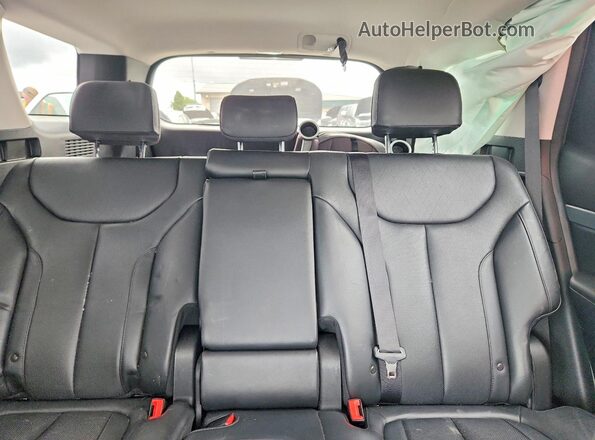KM8R4DHE4MU230329 2021 HYUNDAI PALISADE Gray Vista de los asientos traseros