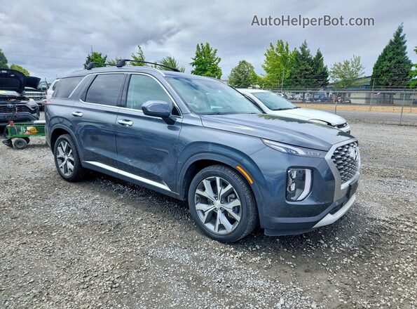 KM8R4DHE4MU230329 2021 HYUNDAI PALISADE Gray Delantero derecho