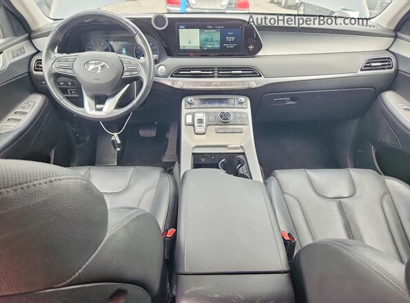 KM8R4DHE4MU230329 2021 HYUNDAI PALISADE Gray Vista del salpicadero