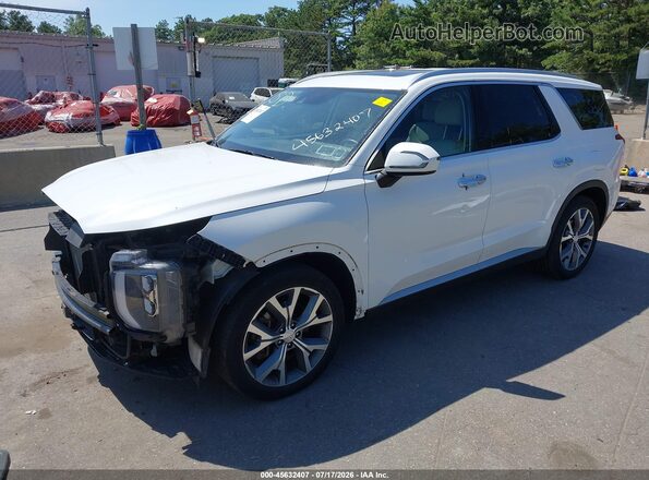 KM8R4DHE5LU141223 2020 HYUNDAI PALISADE White Передня ліва чверть