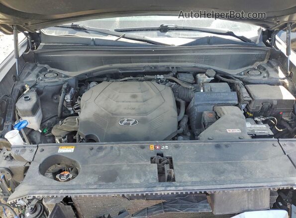 KM8R4DHE5MU180220 2021 HYUNDAI PALISADE Black Vista del compartimento del motor
