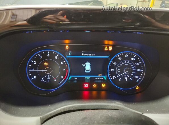 KM8R4DHE5MU231912 2021 HYUNDAI PALISADE Gray Սարքավորումների վահանակի տեսք