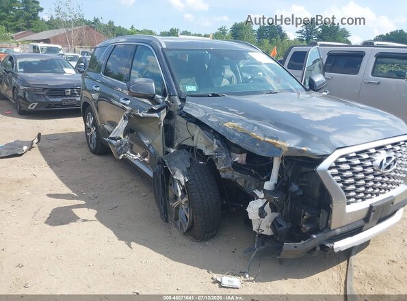 KM8R4DHE6MU231921 2021 HYUNDAI PALISADE Gray Вид спереду