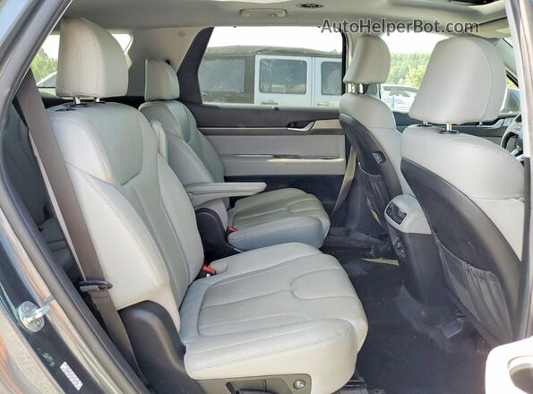 KM8R4DHE6MU244930 2021 HYUNDAI PALISADE Gray უკანა სალონის ხედი