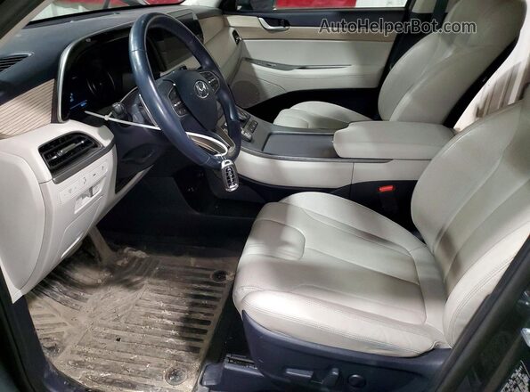 KM8R4DHE6MU299491 2021 HYUNDAI PALISADE Угольный Вид салона спереди