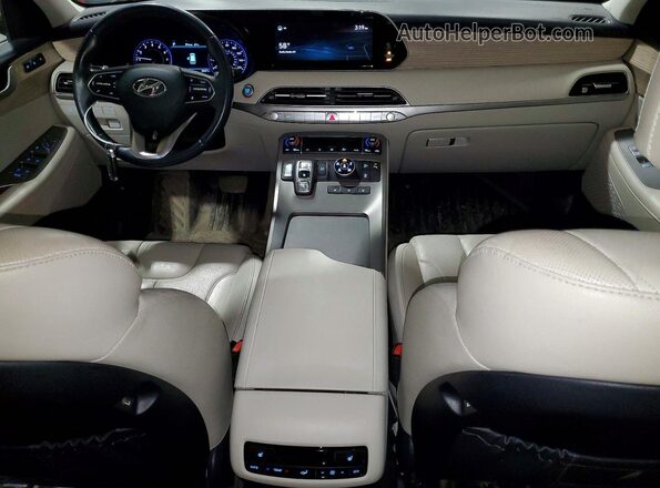 KM8R4DHE6MU299491 2021 HYUNDAI PALISADE Угольный Вид панели приборов