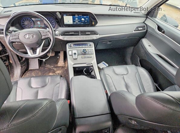 KM8R4DHE8MU226123 2021 HYUNDAI PALISADE Синий Вид панели приборов
