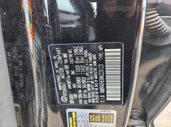 KM8R4DHE8MU226123 2021 HYUNDAI PALISADE Синий Вид наклейки с VIN-кодом