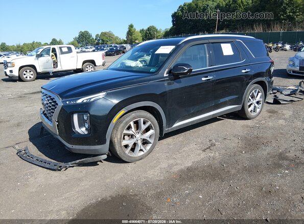 KM8R4DHE8MU281364 2021 HYUNDAI PALISADE Black Vista tres cuartos delantera izquierda