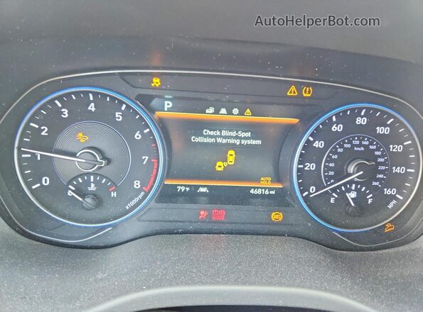 KM8R4DHEXLU079270 2020 HYUNDAI PALISADE Blue Սարքավորումների վահանակի տեսք
