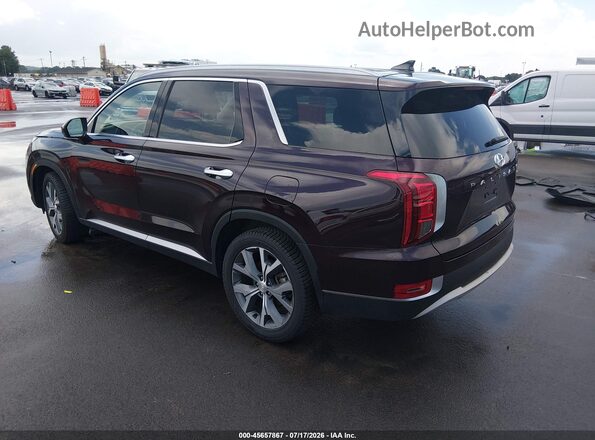 KM8R4DHEXNU439320 2022 HYUNDAI PALISADE Burgundy Հետևի ձախ