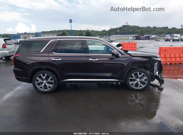 KM8R4DHEXNU439320 2022 HYUNDAI PALISADE Burgundy Սալոնի հետևի տեսք