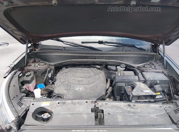 KM8R4DHEXNU439320 2022 HYUNDAI PALISADE Burgundy Հետևի տեսք