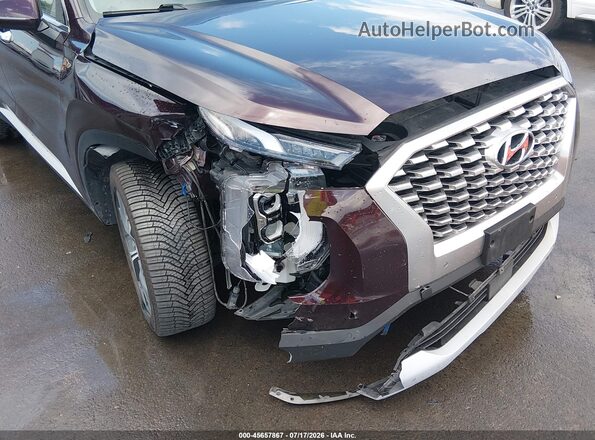 KM8R4DHEXNU439320 2022 HYUNDAI PALISADE Burgundy 
