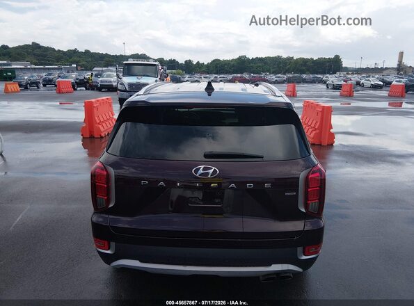 KM8R4DHEXNU439320 2022 HYUNDAI PALISADE Burgundy 