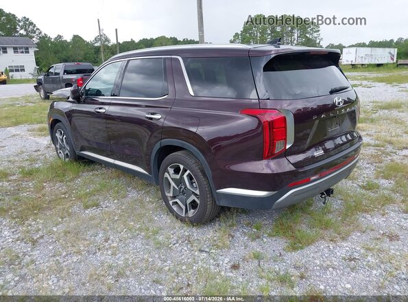 KM8R54GE3PU604075 2023 HYUNDAI PALISADE Maroon Trasero izquierdo