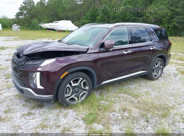 KM8R54GE3PU604075 2023 HYUNDAI PALISADE Maroon Vista tres cuartos delantera izquierda