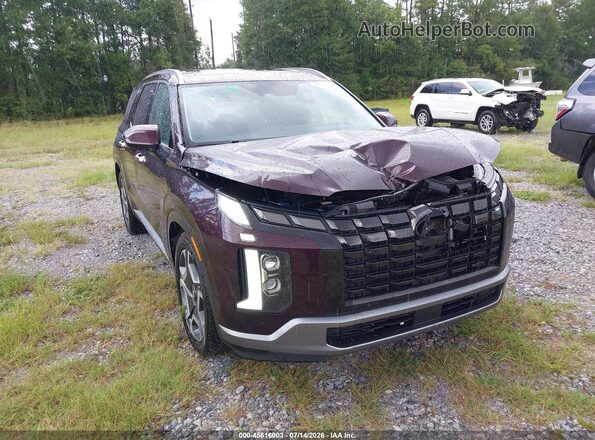 KM8R54GE3PU604075 2023 HYUNDAI PALISADE Maroon Vista frontal