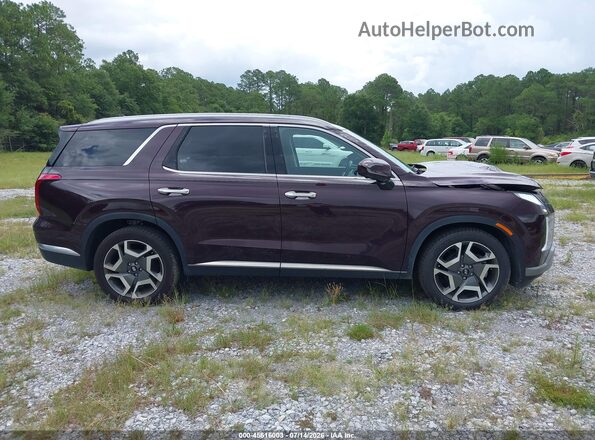 KM8R54GE3PU604075 2023 HYUNDAI PALISADE Maroon Vista interior trasera