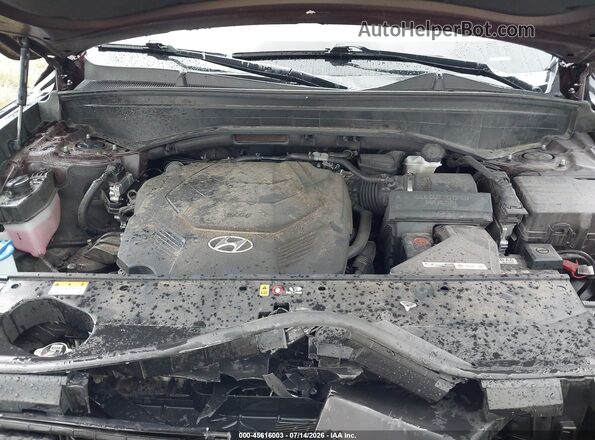 KM8R54GE3PU604075 2023 HYUNDAI PALISADE Maroon Vista trasera