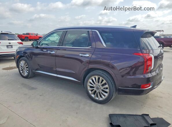 KM8R54HE3LU142559 2020 HYUNDAI PALISADE Burgundy Հետևի ձախ