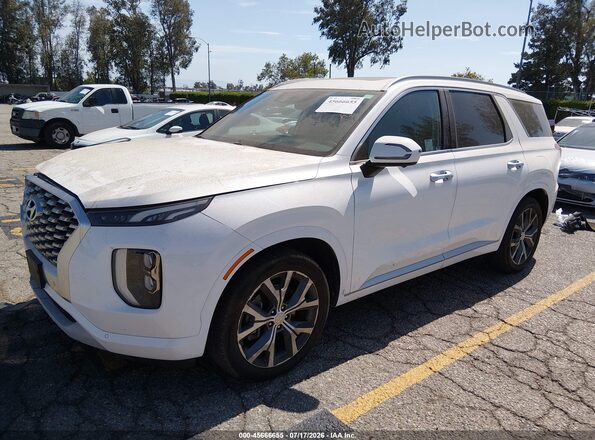 KM8R54HE4MU200406 2021 HYUNDAI PALISADE Белый Передняя левая четверть