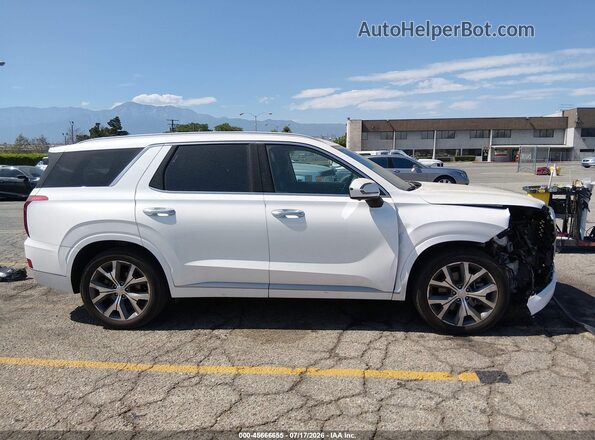 KM8R54HE4MU200406 2021 HYUNDAI PALISADE Белый Вид задней части салона