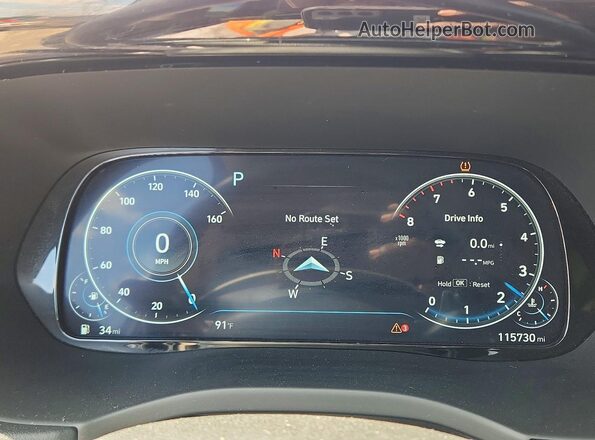 KM8R54HE4MU222339 2021 HYUNDAI PALISADE Серый Вид щитка приборов