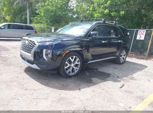 KM8R54HE4NU415625 2022 HYUNDAI PALISADE Black წინა მარცხენა ხედი სამი მეოთხედიდან