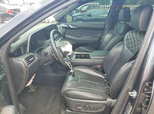 KM8R54HE6LU078310 2020 HYUNDAI PALISADE Gray Front interior view