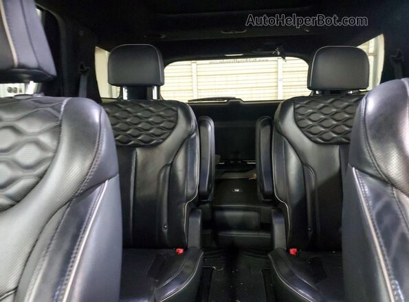KM8R54HE7LU158117 2020 HYUNDAI PALISADE White უკანა სავარძლების ხედი