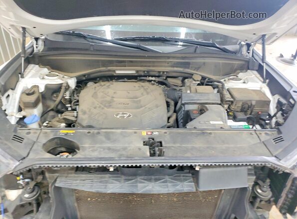 KM8R54HE7LU158117 2020 HYUNDAI PALISADE White ძრავის განყოფილების ხედი