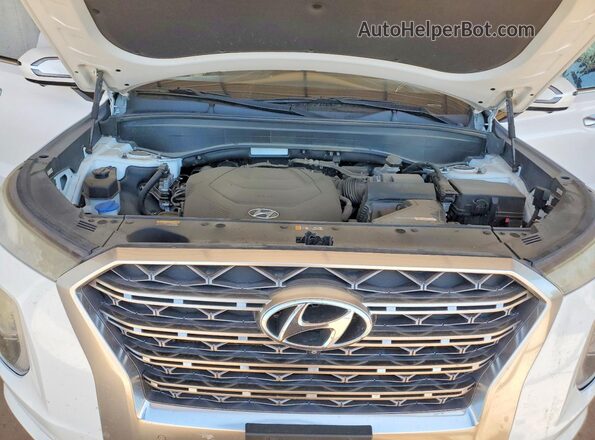 KM8R54HE8LU034714 2020 HYUNDAI PALISADE White Սալոնի հետևի տեսք