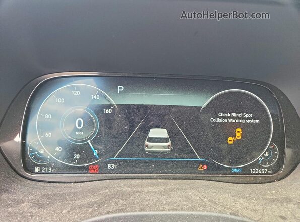 KM8R54HE8LU052212 2020 HYUNDAI PALISADE White Սարքավորումների վահանակի տեսք