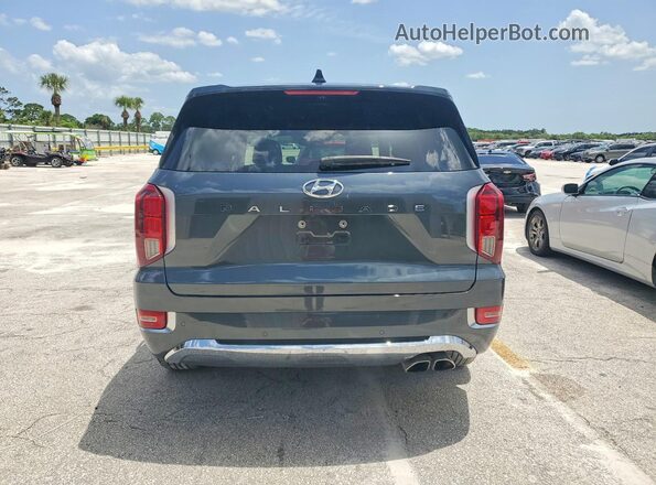 KM8R54HEXLU133051 2020 HYUNDAI PALISADE Gray Вид ззаду
