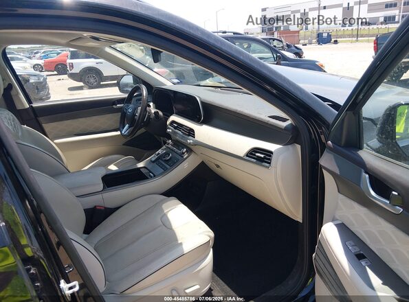 KM8R54HEXLU156992 2020 HYUNDAI PALISADE Black Front interior view