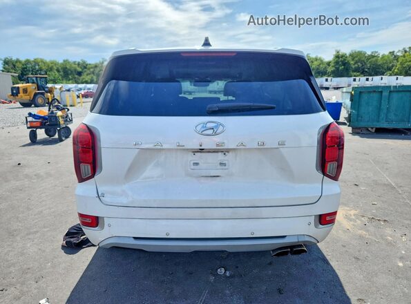 KM8R54HEXMU227335 2021 HYUNDAI PALISADE White Հետևի տեսք
