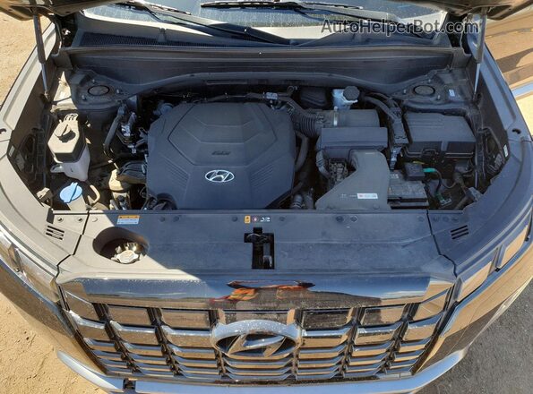 KM8R5DGE4PU510061 2023 HYUNDAI PALISADE Черный Вид подкапотного пространства