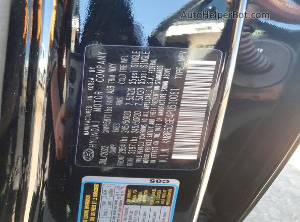 KM8R5DGE4PU510061 2023 HYUNDAI PALISADE Черный Вид наклейки с VIN-кодом