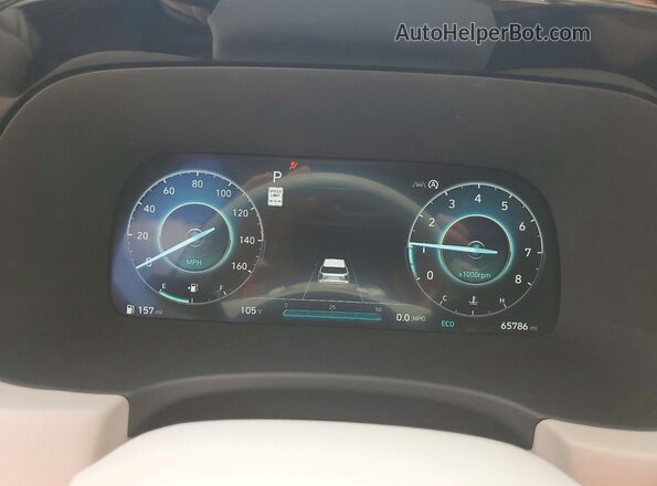 KM8R5DGE4PU618356 2023 HYUNDAI PALISADE Black Вид щитка приладів