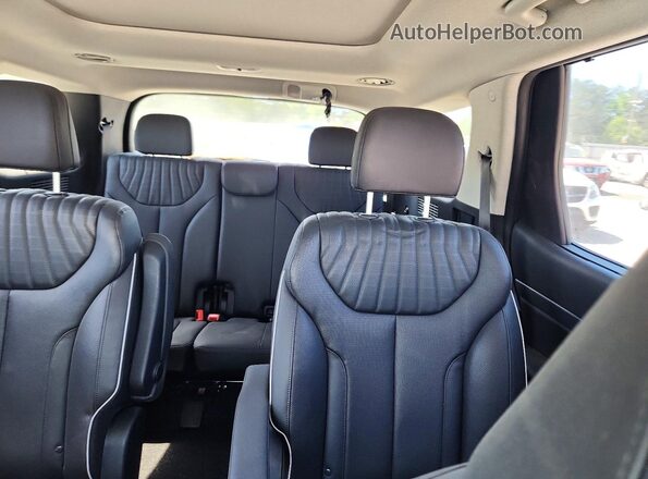 KM8R5DGE5PU584833 2023 HYUNDAI PALISADE Burgundy Вид задніх сидінь