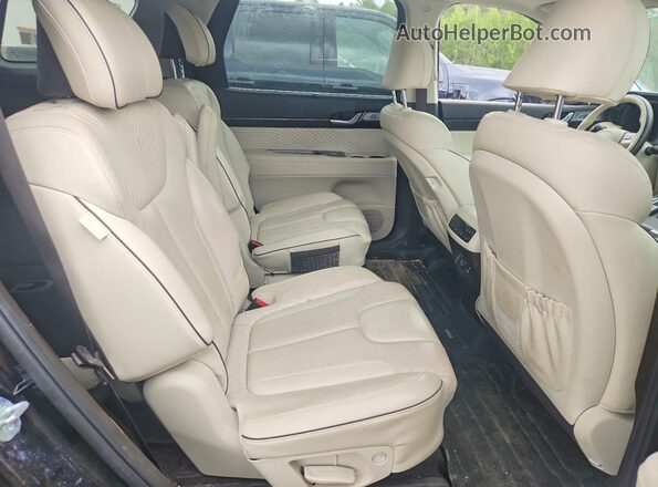 KM8R5DGE5PU595802 2023 HYUNDAI PALISADE Black Widok wnętrza z tyłu