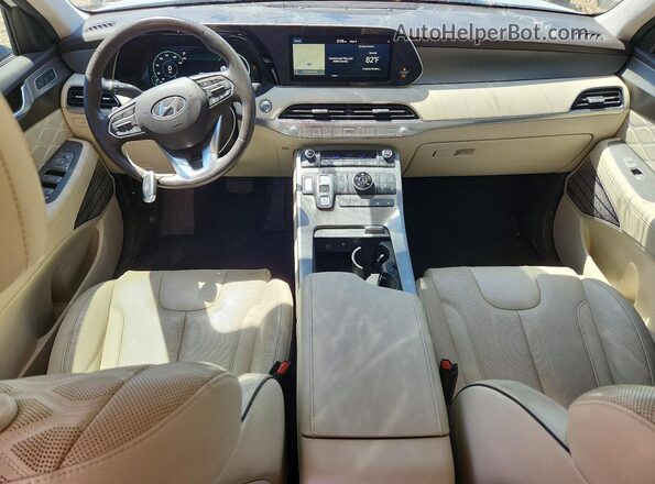 KM8R5DHE0LU084796 2020 HYUNDAI PALISADE White Widok deski rozdzielczej