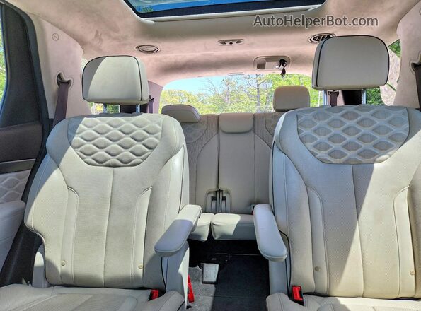 KM8R5DHE0LU084796 2020 HYUNDAI PALISADE White Widok tylnych siedzeń