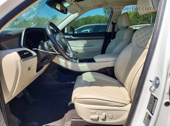 KM8R5DHE0LU084796 2020 HYUNDAI PALISADE White Widok wnętrza z przodu