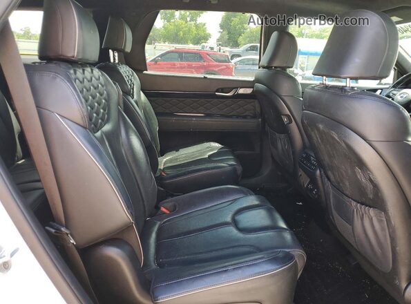 KM8R5DHE0LU108546 2020 HYUNDAI PALISADE White Vista interior trasera