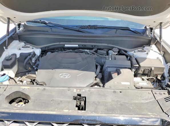 KM8R5DHE0LU108546 2020 HYUNDAI PALISADE White Vista del compartimento del motor