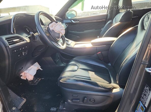 KM8R5DHE1LU086217 2020 HYUNDAI PALISADE Gray წინა სალონის ხედი