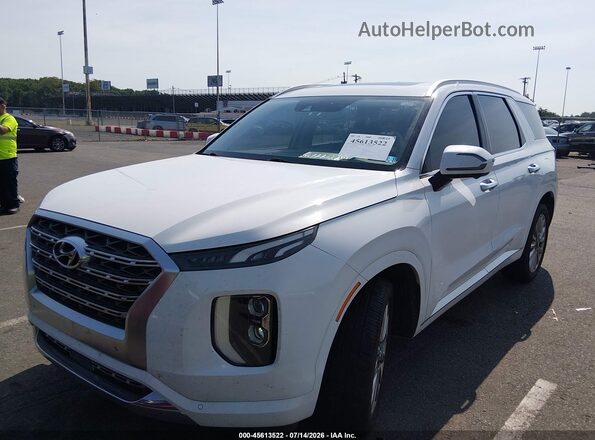 KM8R5DHE1LU103324 2020 HYUNDAI PALISADE White Передня ліва чверть
